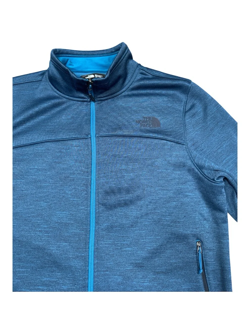 The North Face Schenley Full Zip Fleece Jacket Blue EUC Style NF0A2RDJ